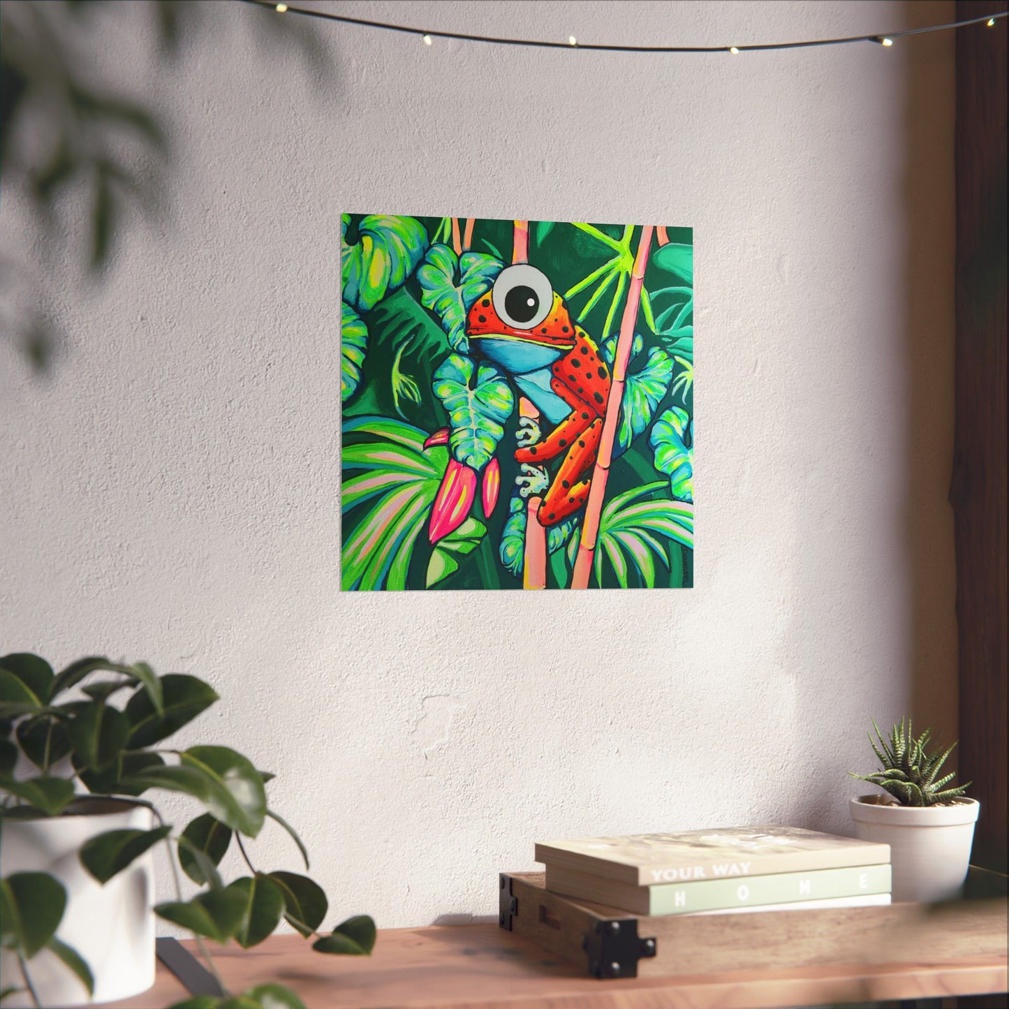Cyclops Red Frog Giclée Art Poster