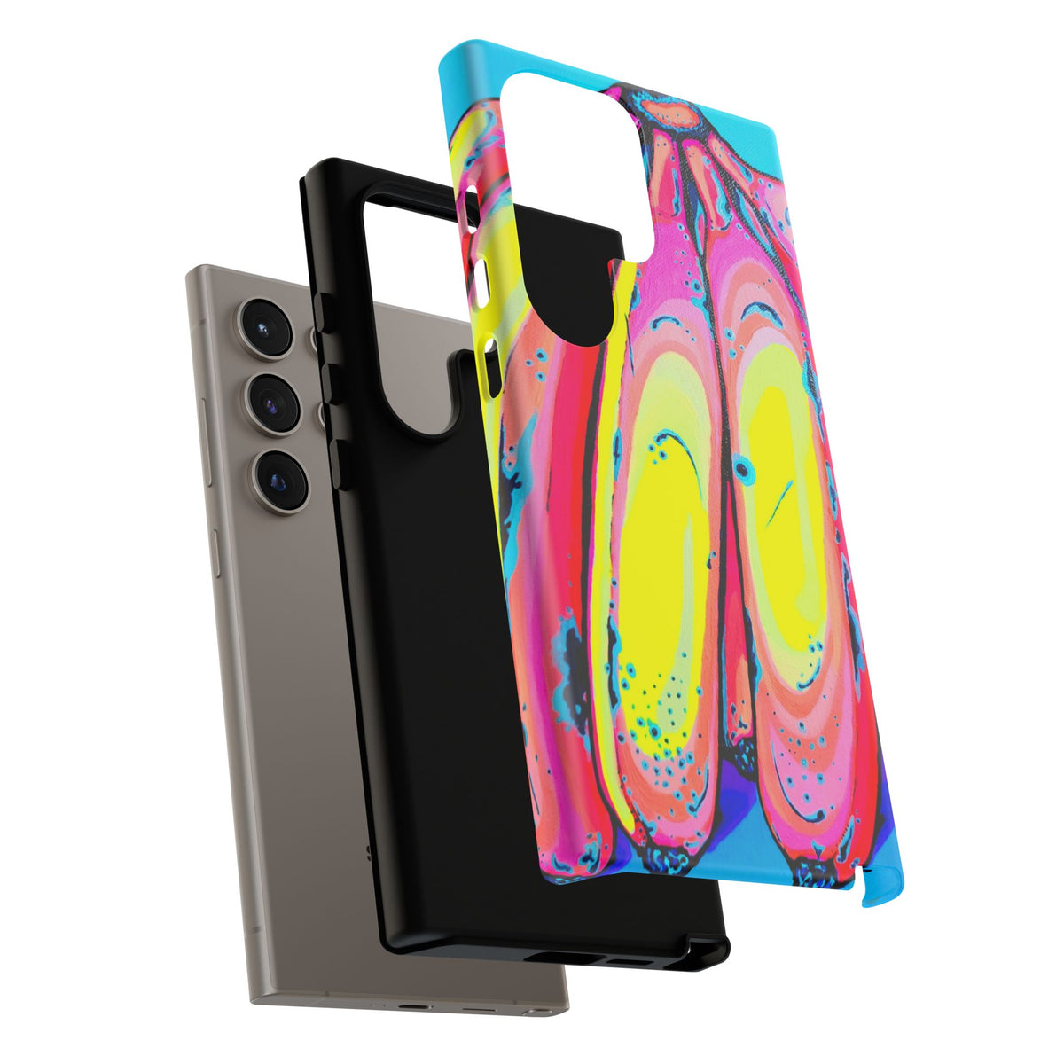 Neon Fat Bananas Tough Phone Case
