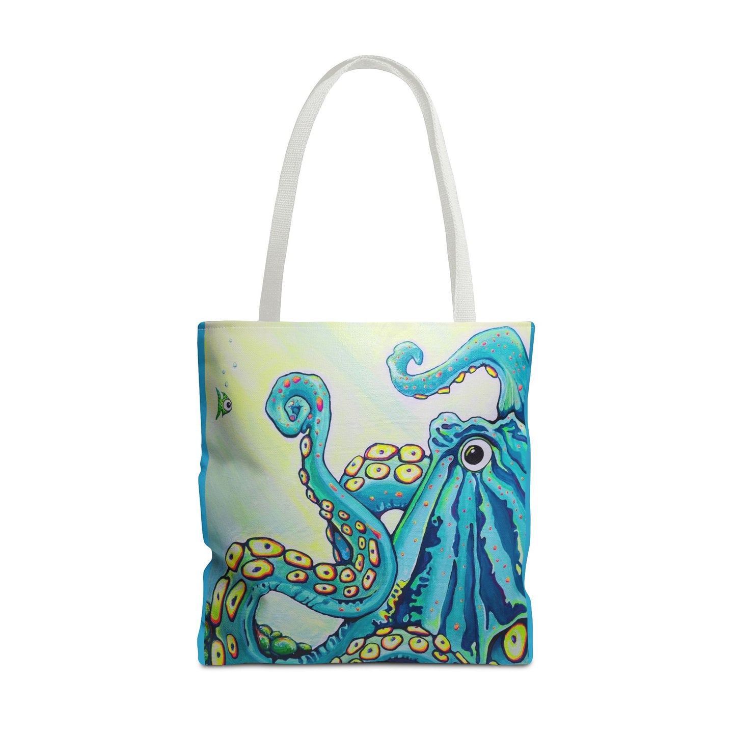 Premium Cyclops Octopus Tote Bag, Original Artist Design, Reusable Shopping Tote,  Eco-Friendly