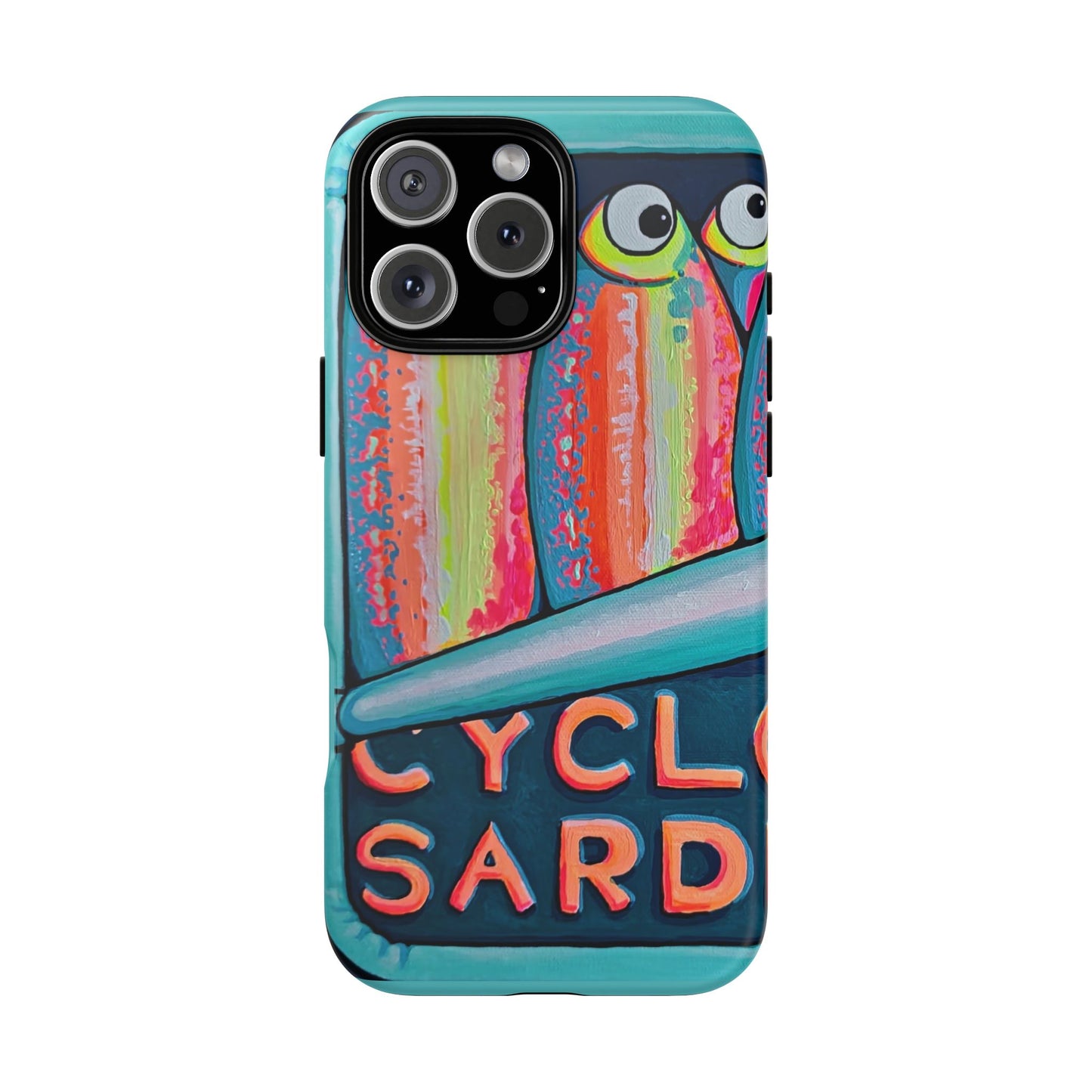Neon Sardines Tough Phone Case