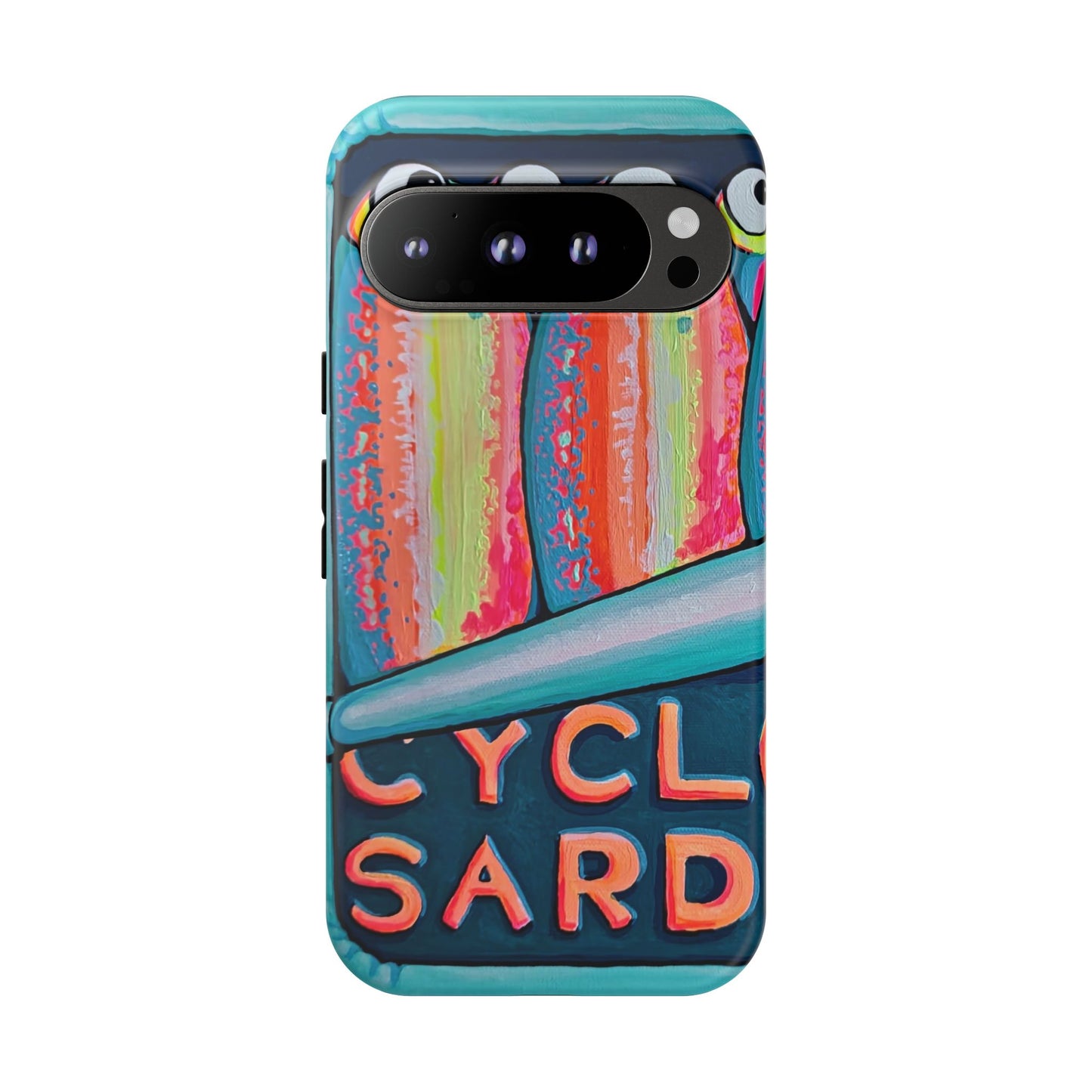 Neon Sardines Tough Phone Case
