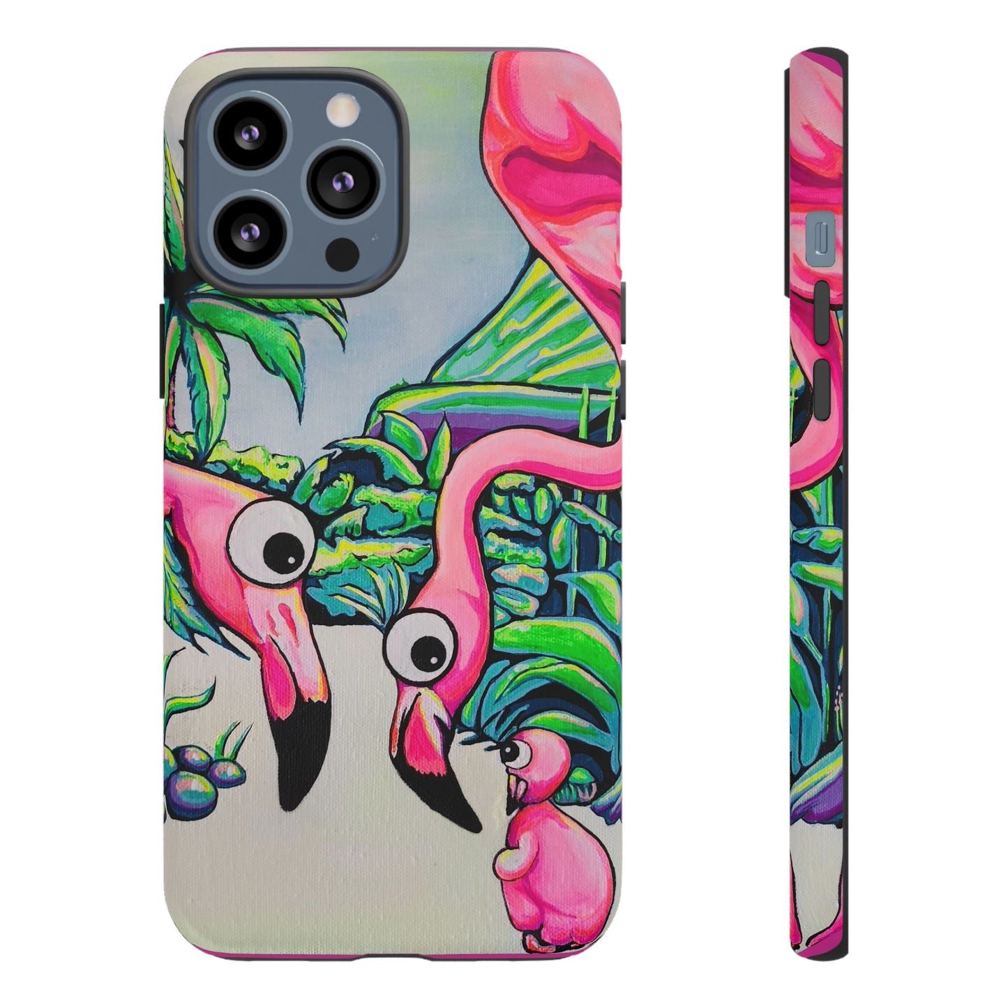 Cyclops Flamingo Family Tough Phone Case