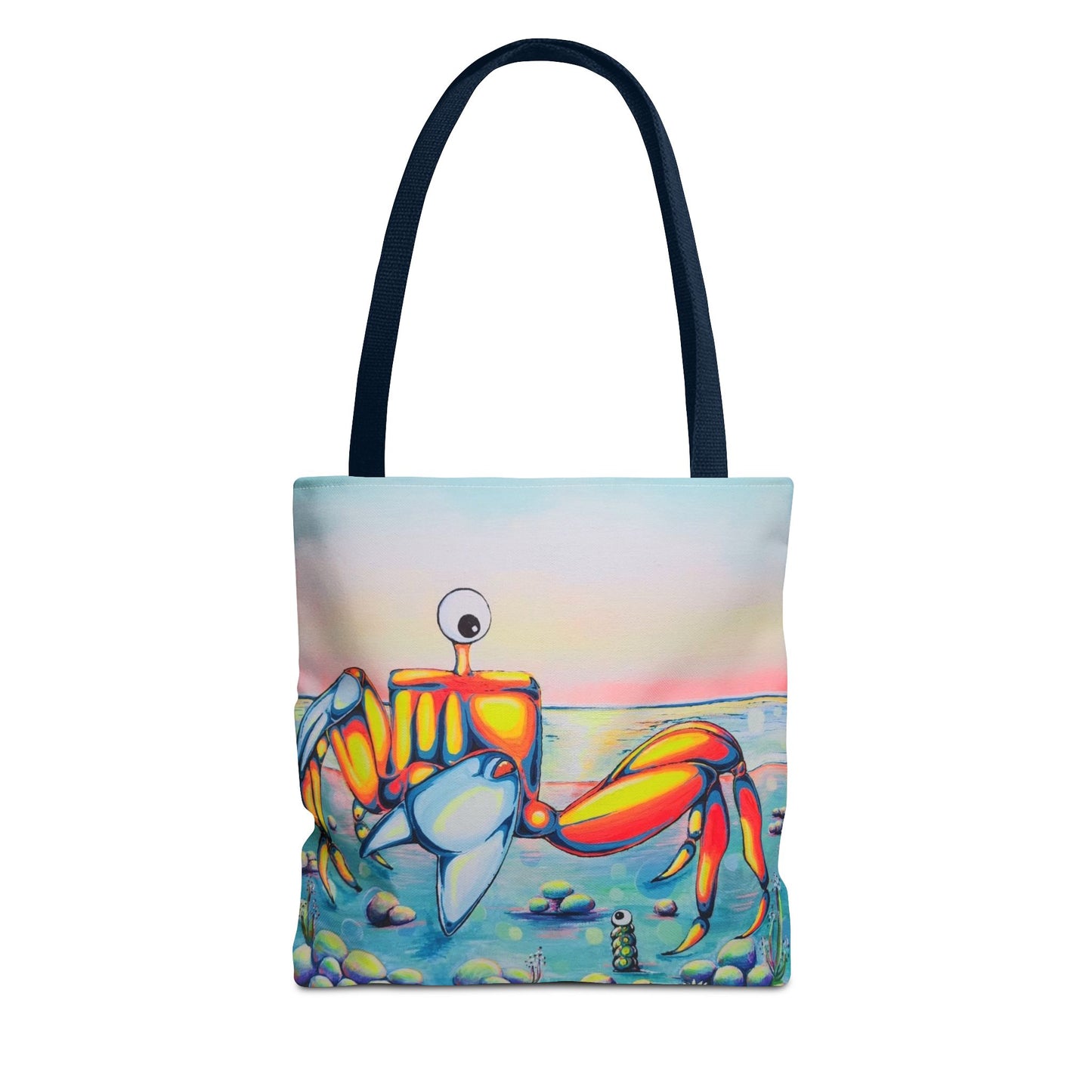 Premium Cyclops Crab Tote Bag, Original Artist Design, Reusable Shopping Tote,  Eco-Friendly