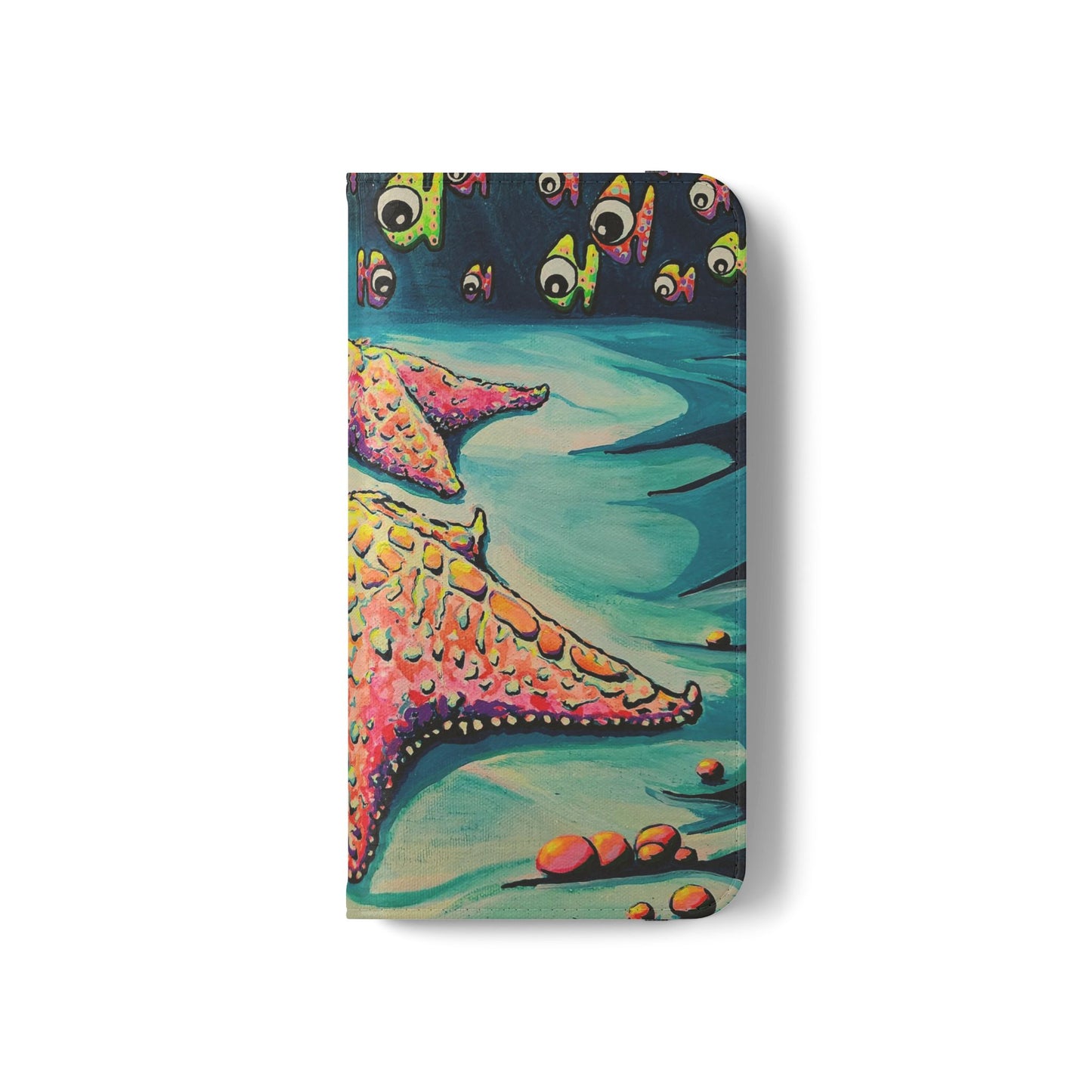 Cyclops Starfish Flip Phone Case – Wallet Cover with Card Slots