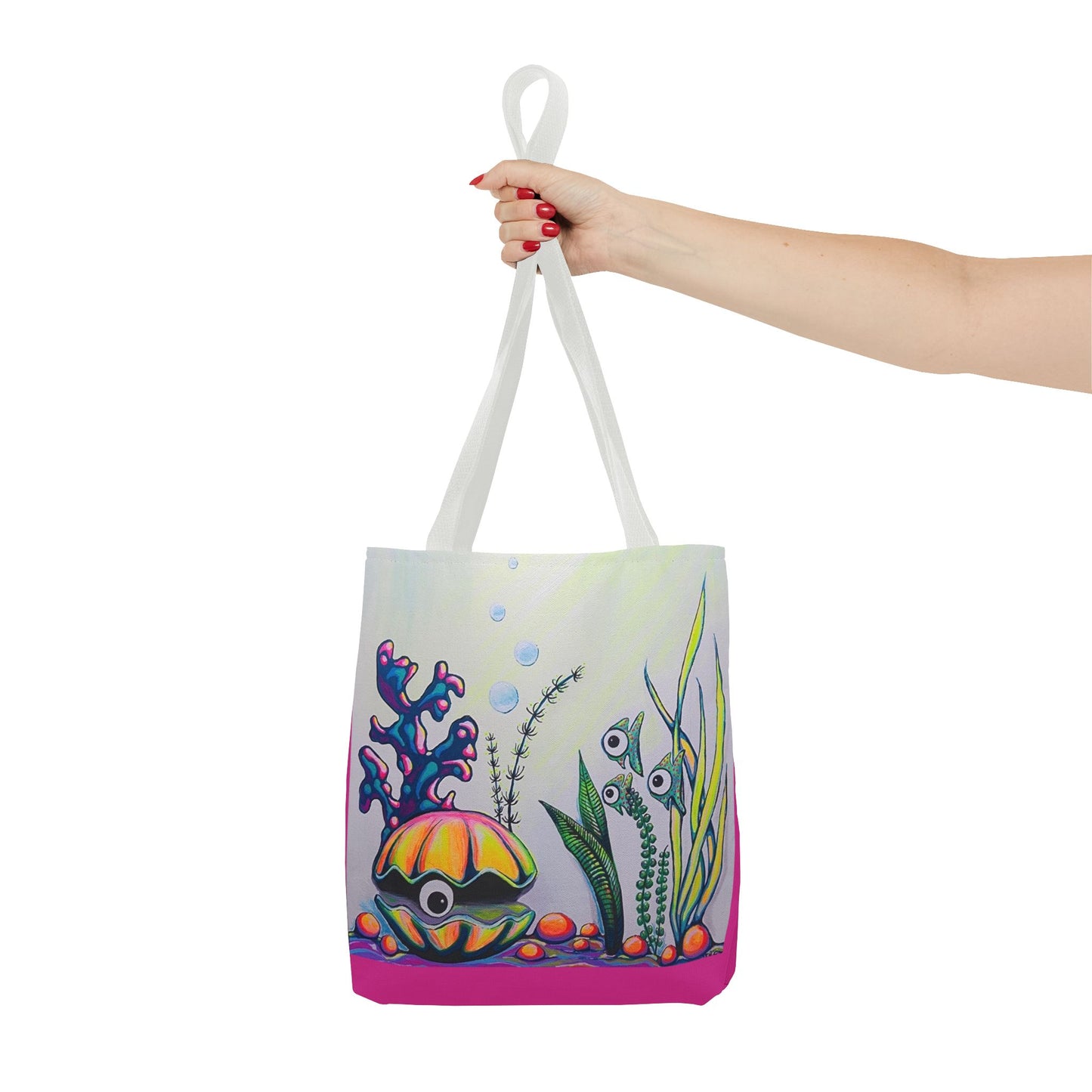 Premium Cyclops Clam Tote Bag, Original Artist Design, Reusable Shopping Tote,  Eco-Friendly