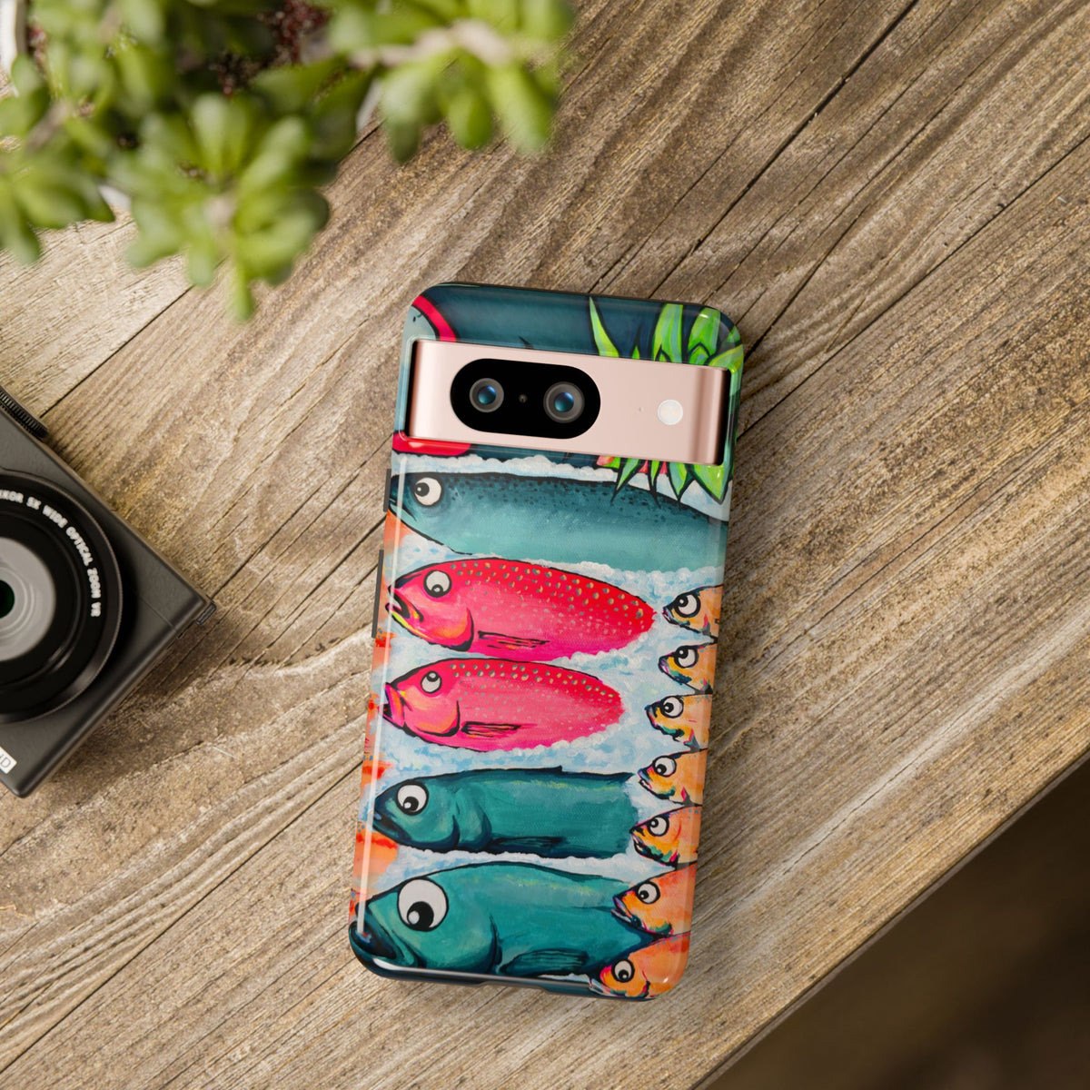 Neon Cabo Fish Market Tough Phone Case