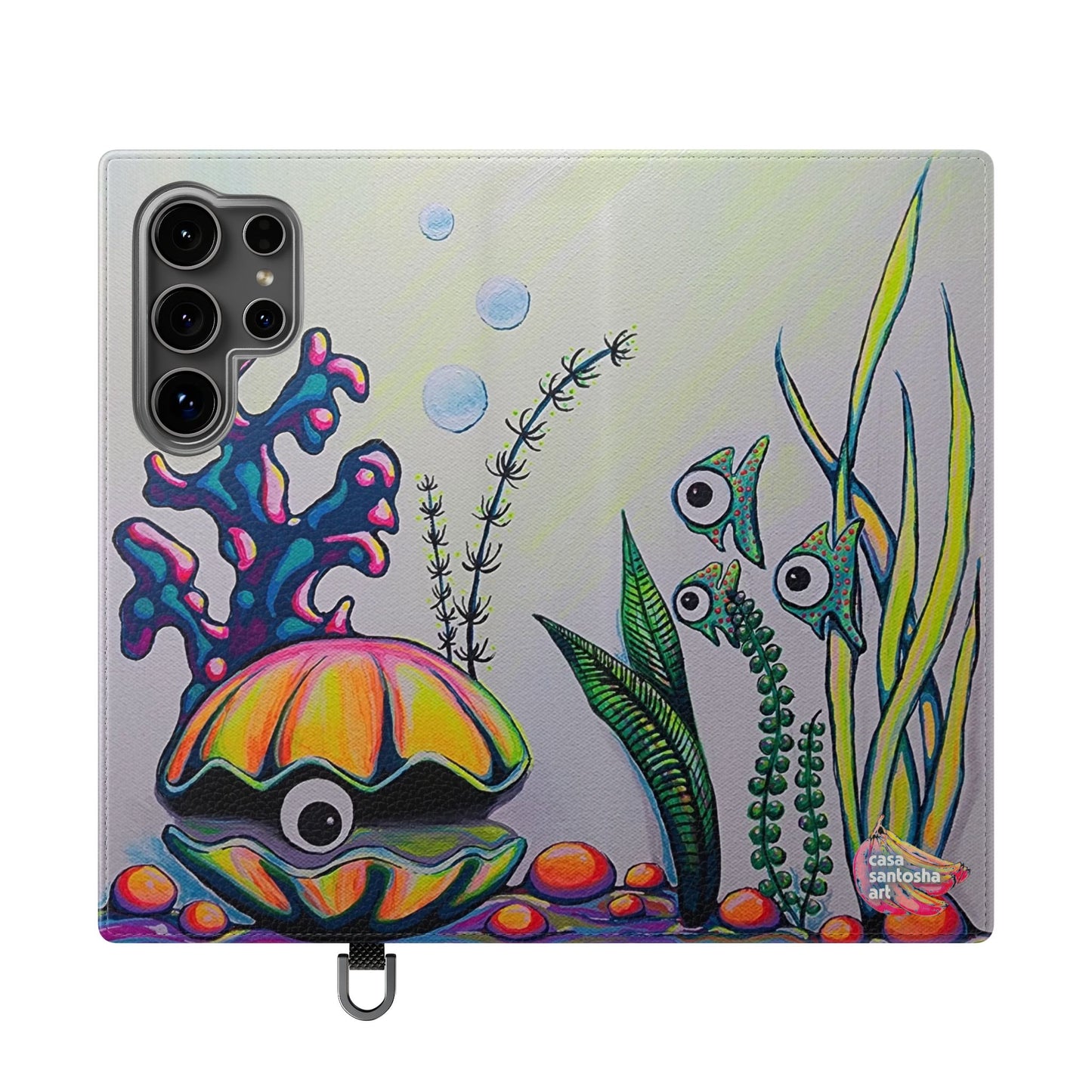 Cyclops Clam Flip Phone Case – Wallet Cover with Card Slots