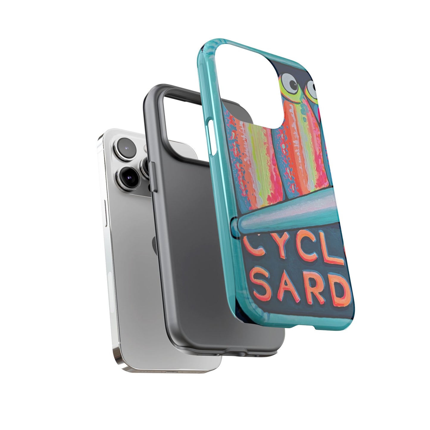 Neon Sardines Tough Phone Case