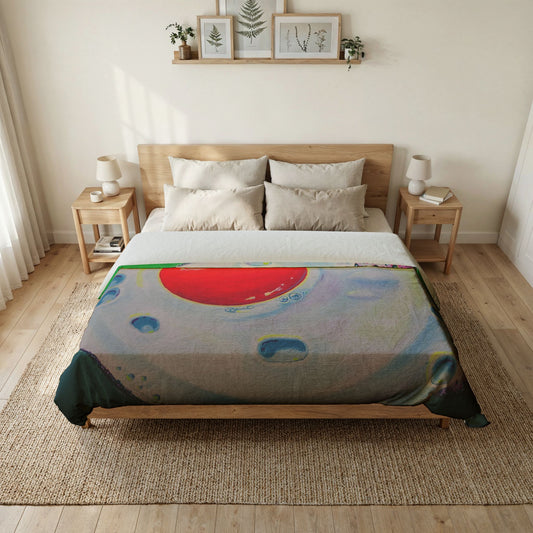 Neon Fried Egg Duvet Cover