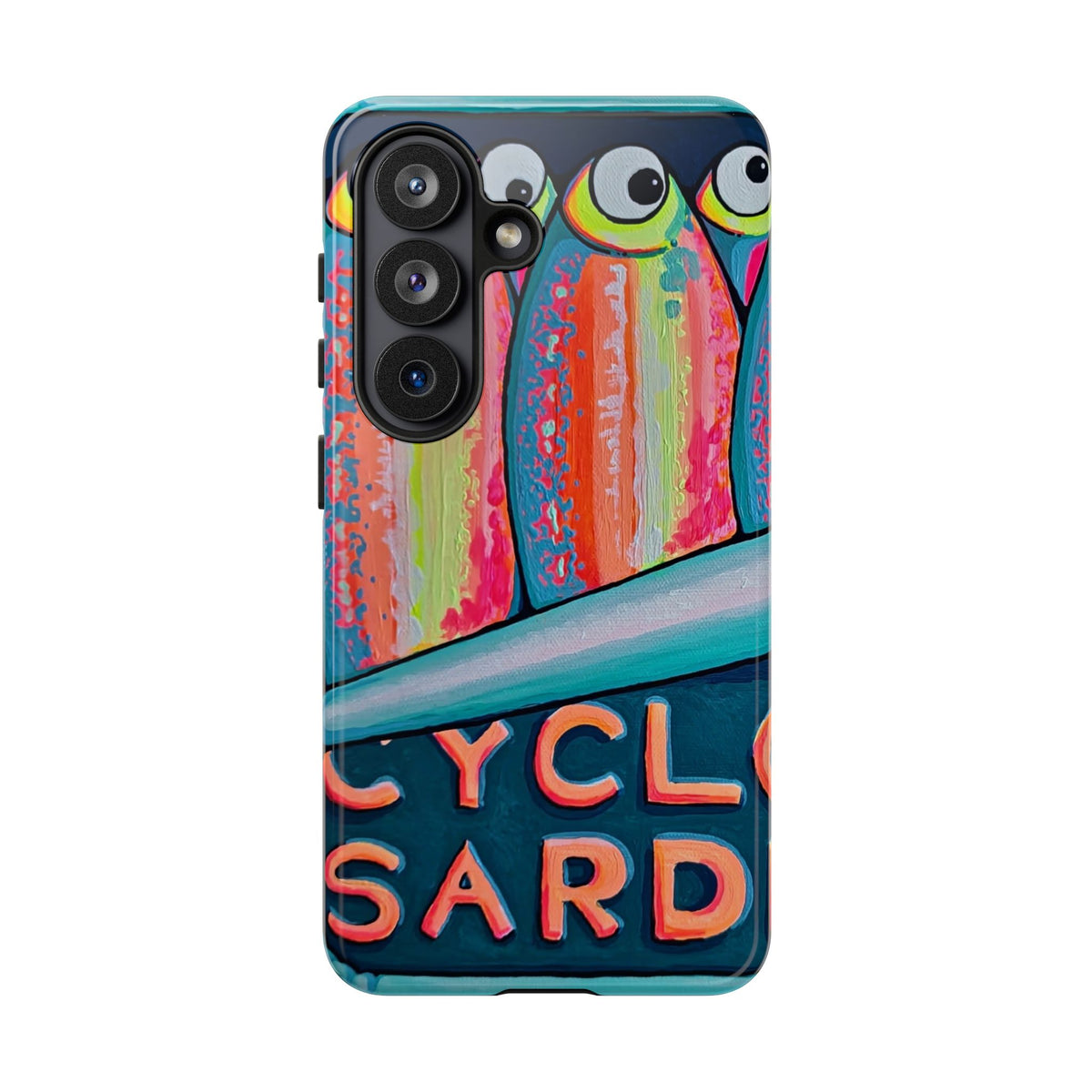 Neon Sardines Tough Phone Case