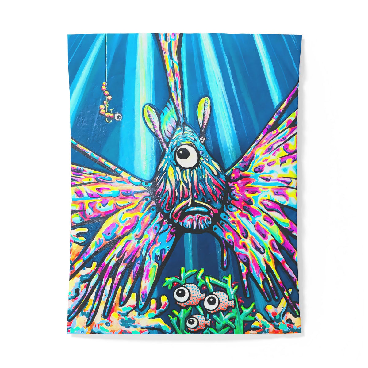 Cyclops Lionfish Duvet Cover