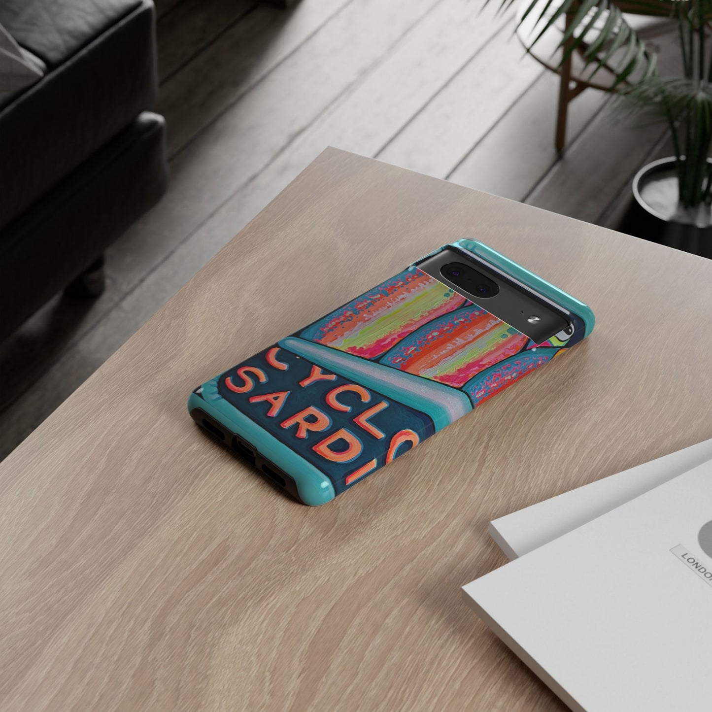 Neon Sardines Tough Phone Case