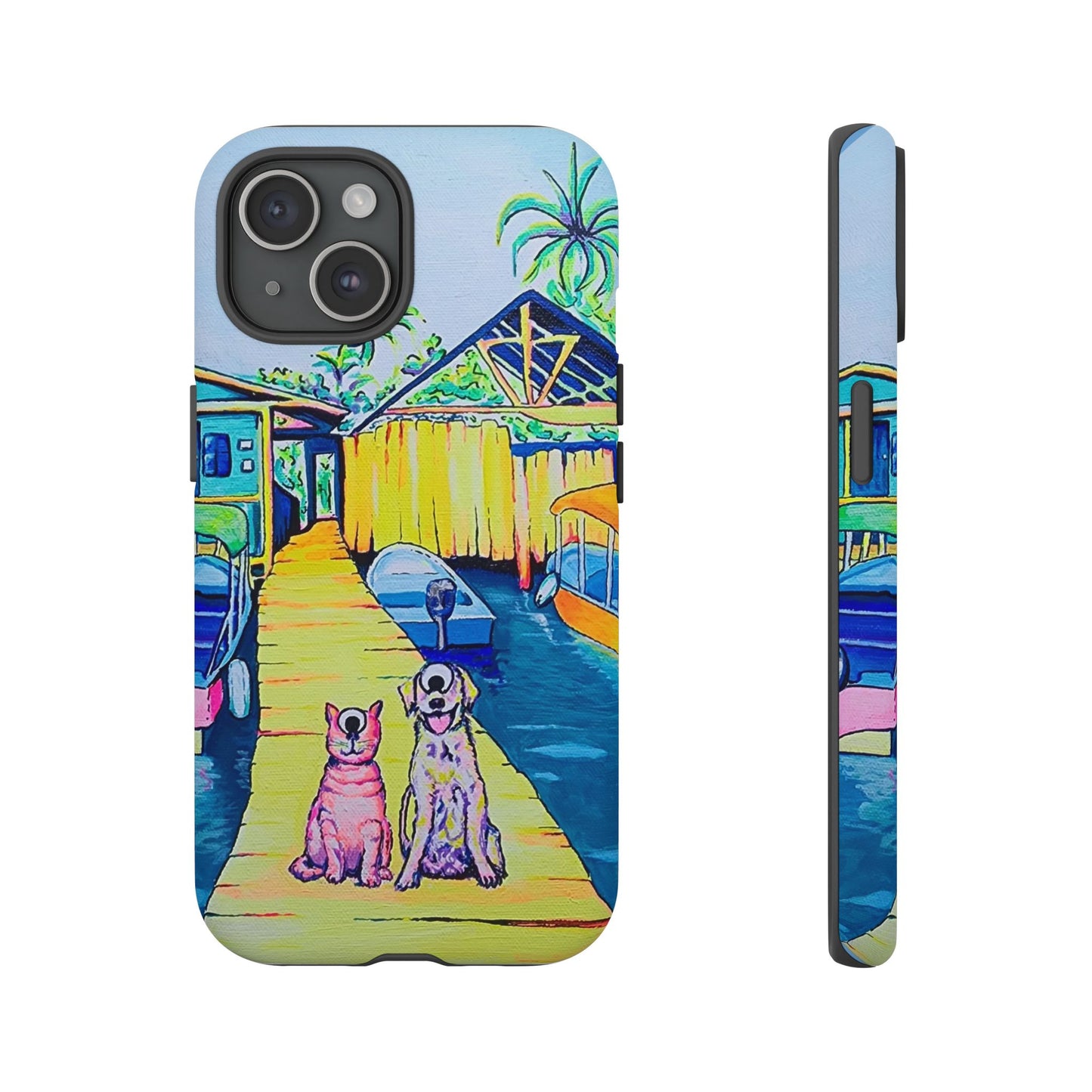 Cyclops Cat and Dog in Bocas Tough Phone Case