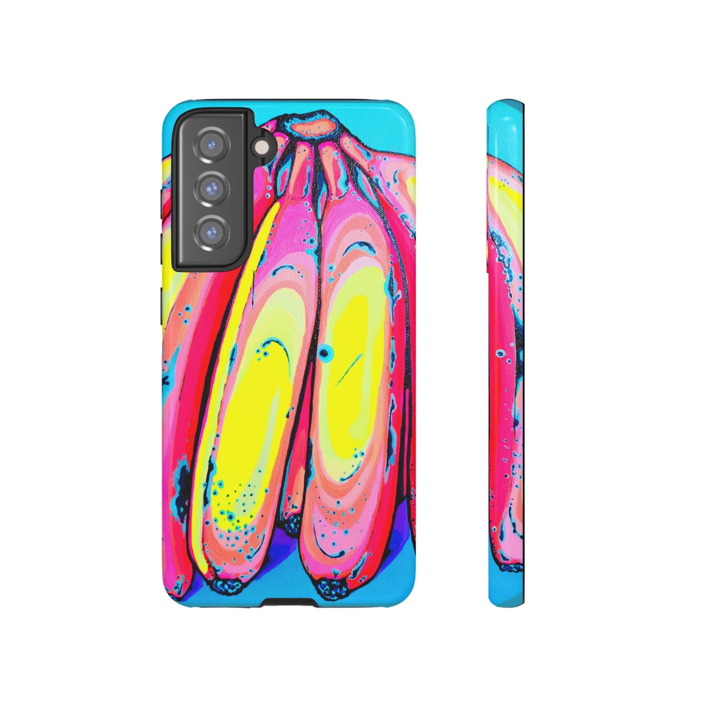Neon Fat Bananas Tough Phone Case