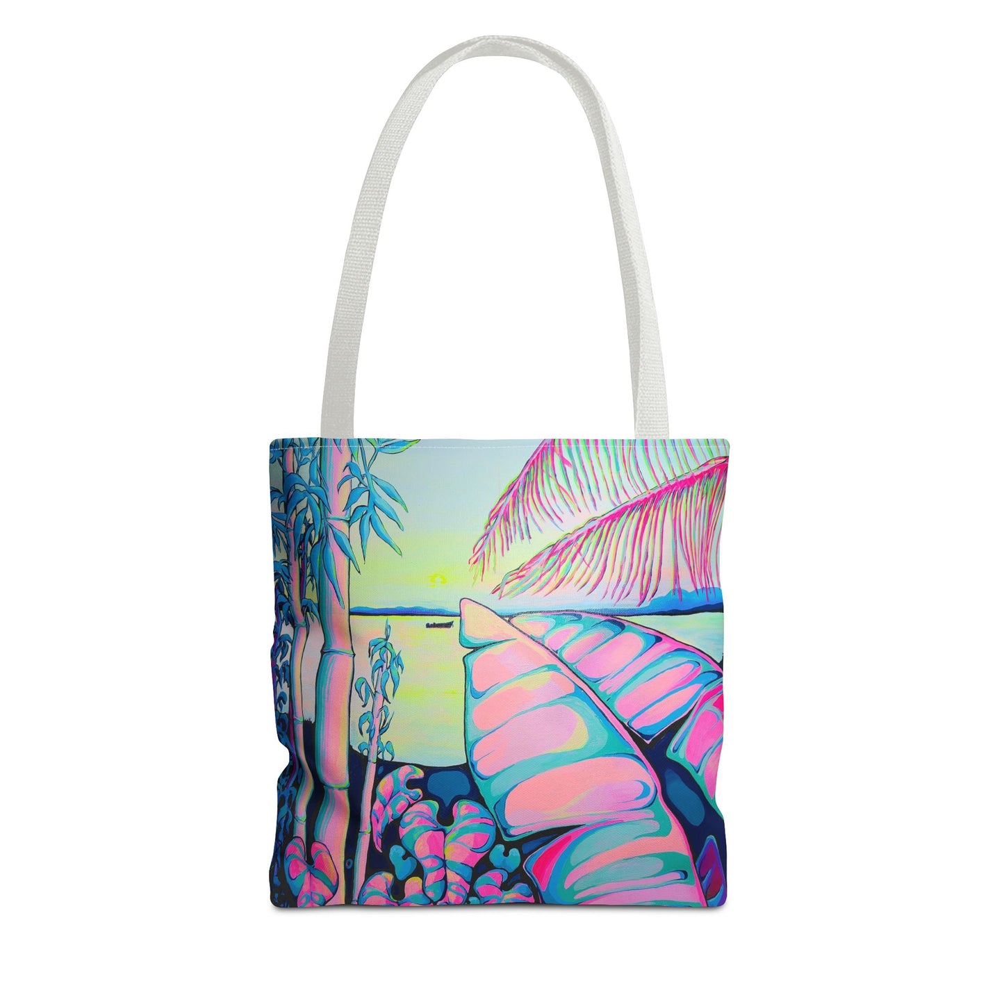 Premium Serenity Bocas Tote Bag, Original Artist Design, Reusable Shopping Tote, Eco-Friendly