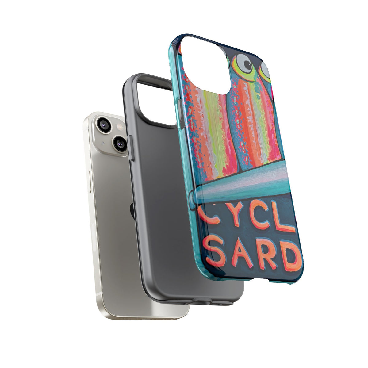 Neon Sardines Tough Phone Case