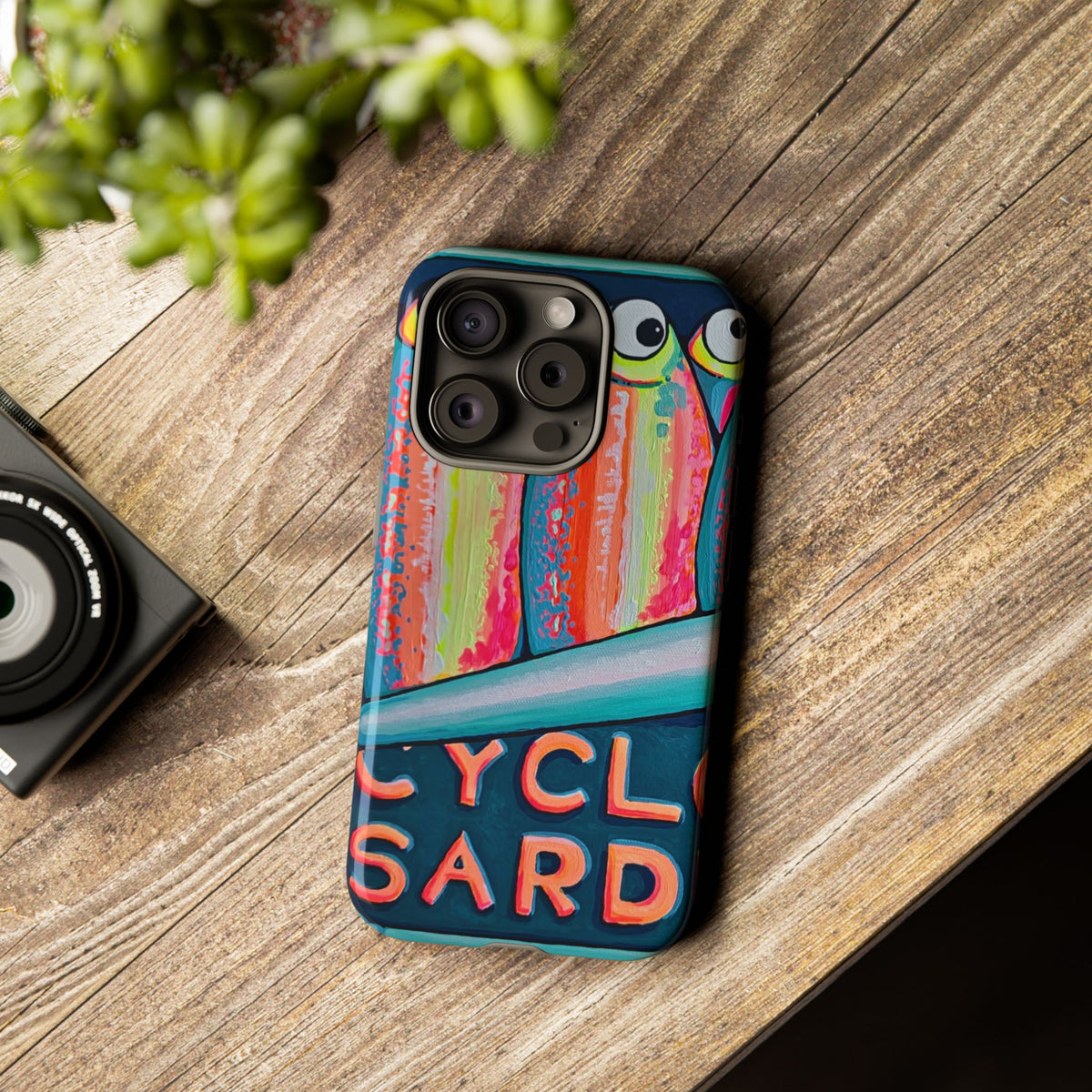 Neon Sardines Tough Phone Case