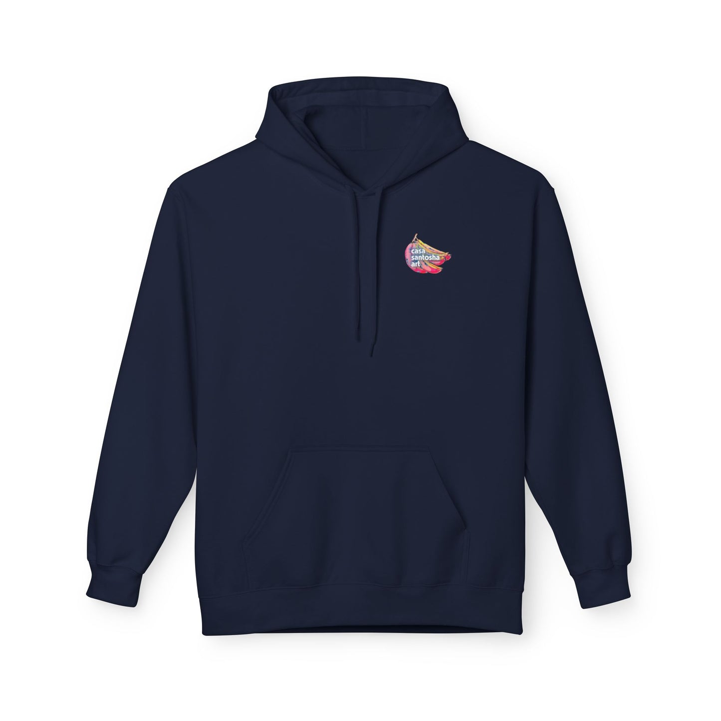 Sweat à capuche doux unisexe néon motif sushis