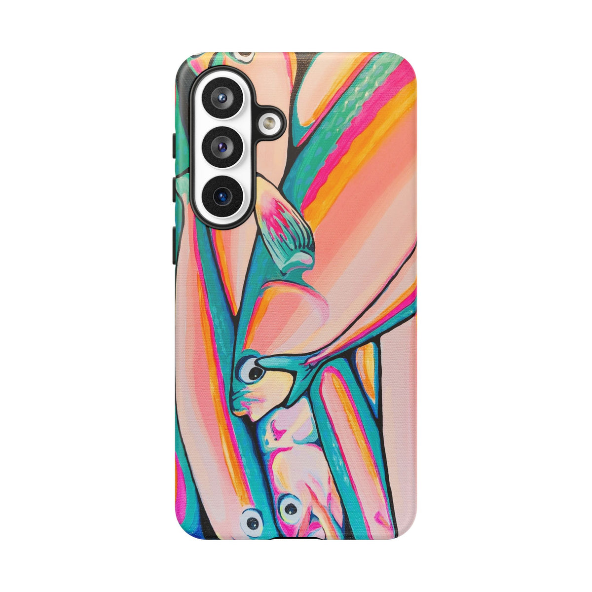 Neon Fish Tough Phone Case
