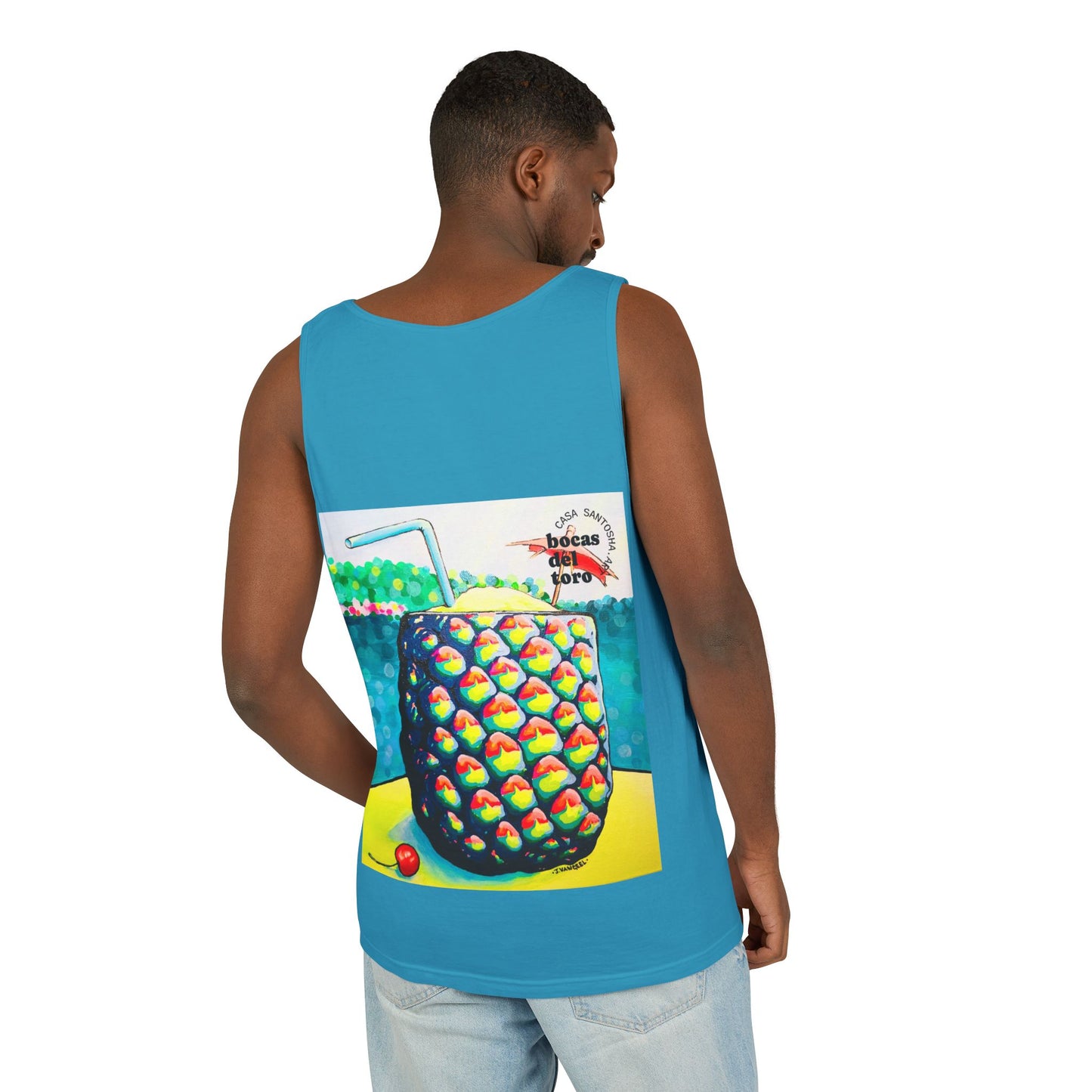 Unisex Neon Piña Colada Tank Top - Perfect for Summer Vibes