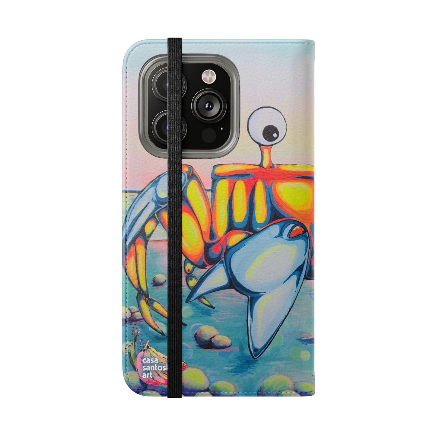 Cyclops Crab Flip Phone Case – Wallet Cover with Card Slots