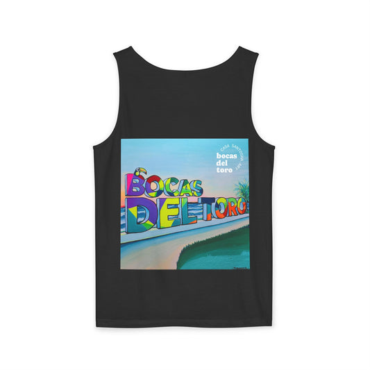 Unisex Bocas Del Toro Sign Tank Top - Perfect for Summer Vibes