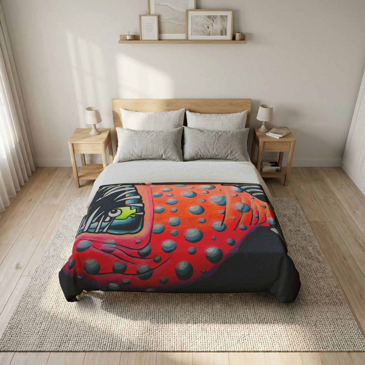 Cyclops Anglerfish Duvet Cover