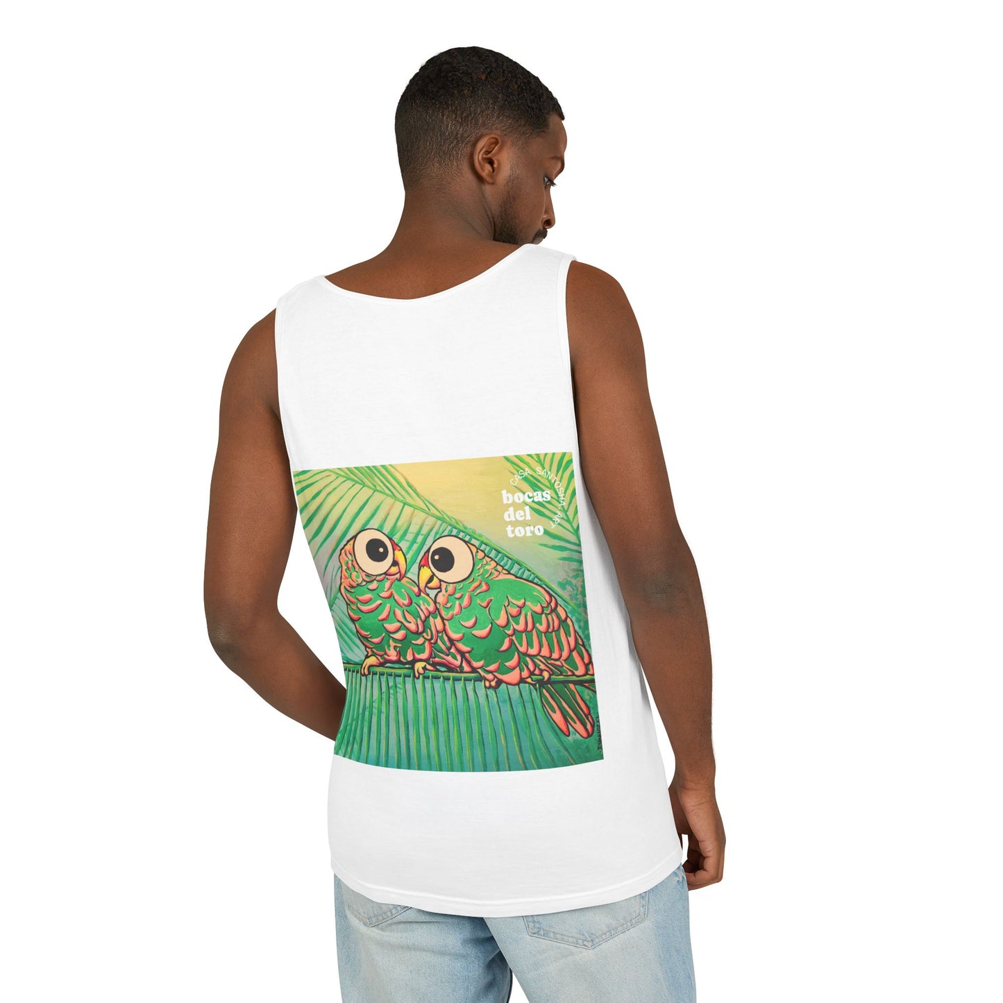 Unisex Chatty Cyclops Parrots Tank Top - Perfect for Summer Vibes