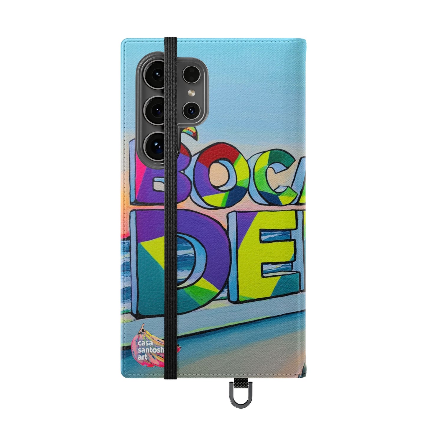 Bocas Del Toro Sign Flip Phone Case – Wallet Cover with Card Slots