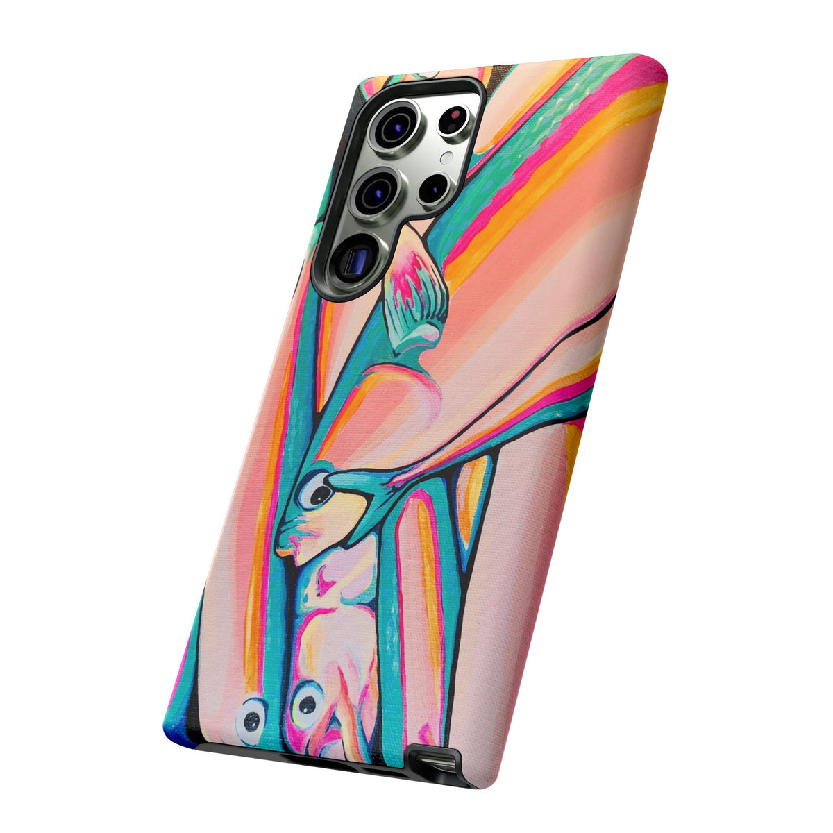 Neon Fish Tough Phone Case