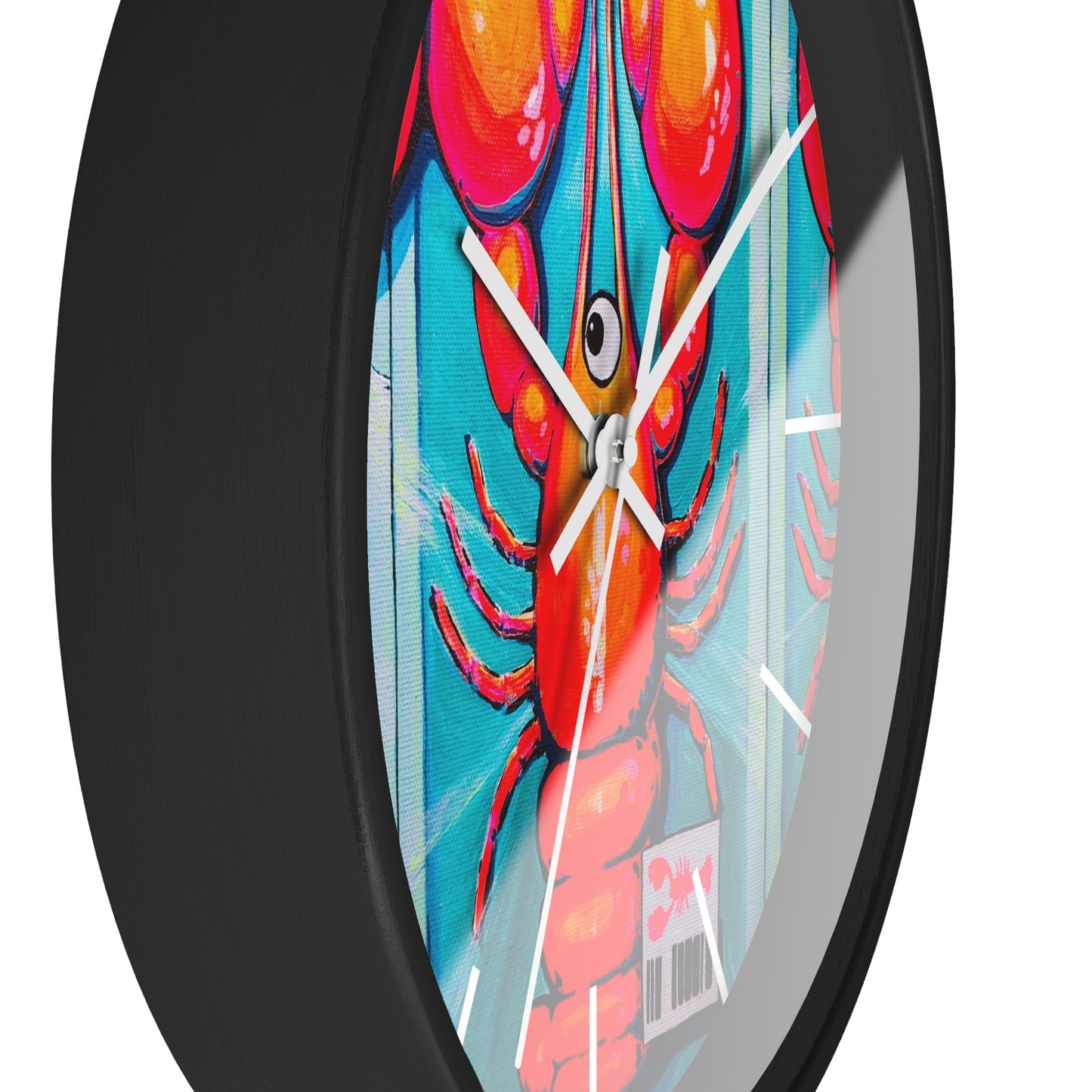 Fresh Neon Lobster Pop Art Wall Clock
