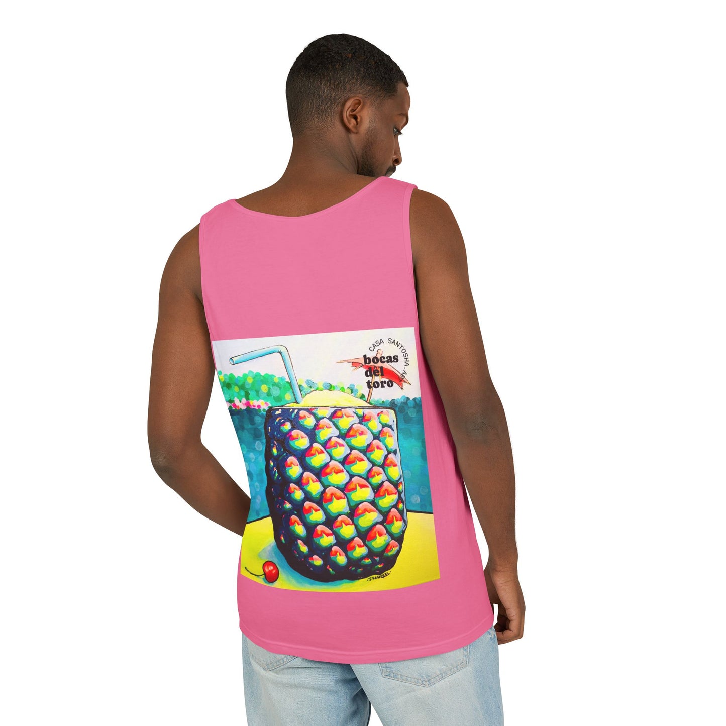 Unisex Neon Piña Colada Tank Top - Perfect for Summer Vibes