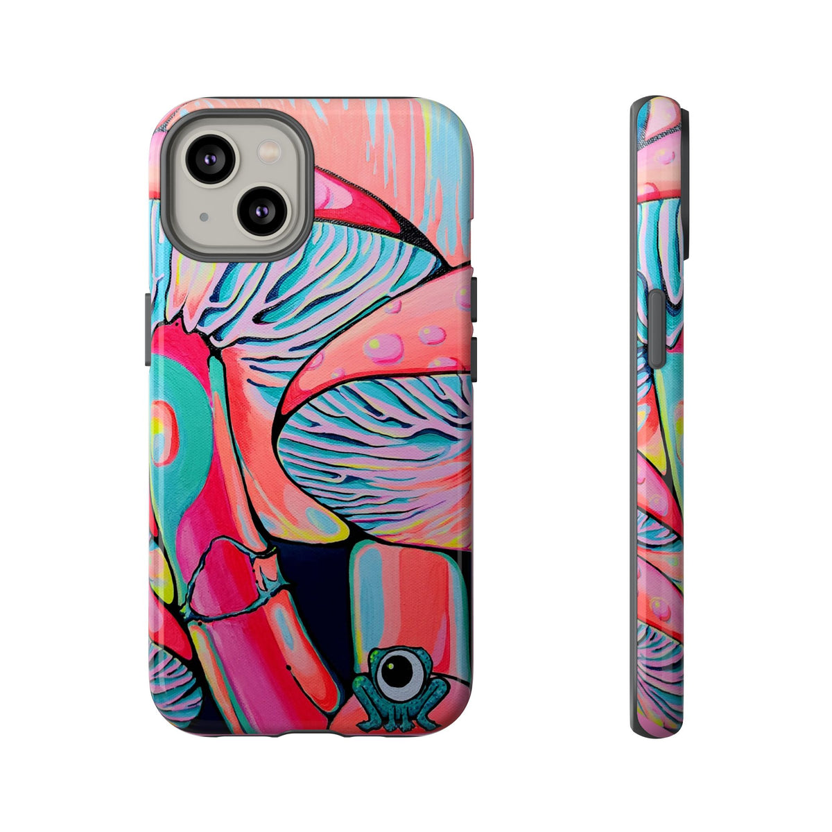 Coque de téléphone résistante Trippy Mushrooms