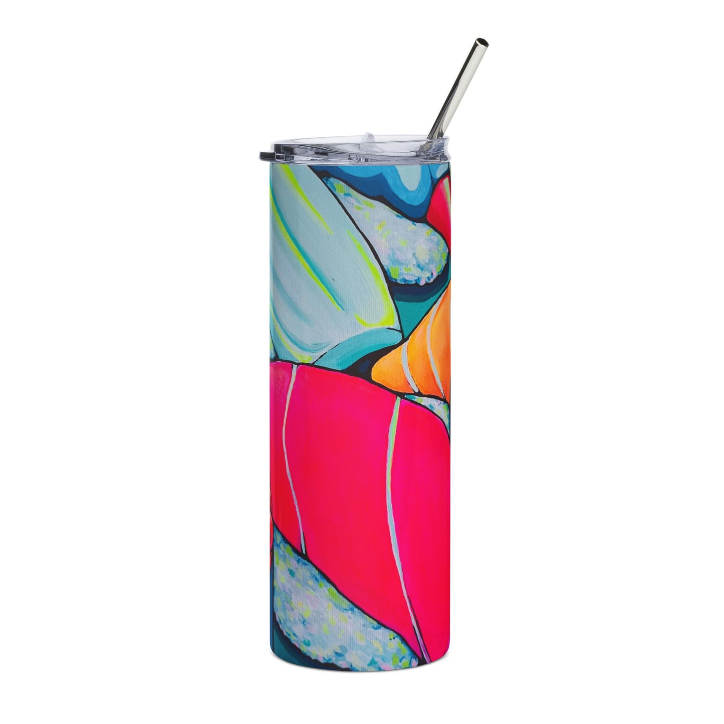 Neon Sushi Stainless Steel Tumbler, 20oz | Fun Travel Mug, Eco-Friendly