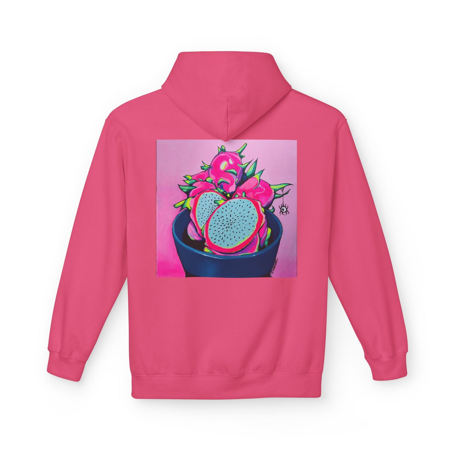 Unisex Neon Pink Dragon Fruit Soft Hoodie
