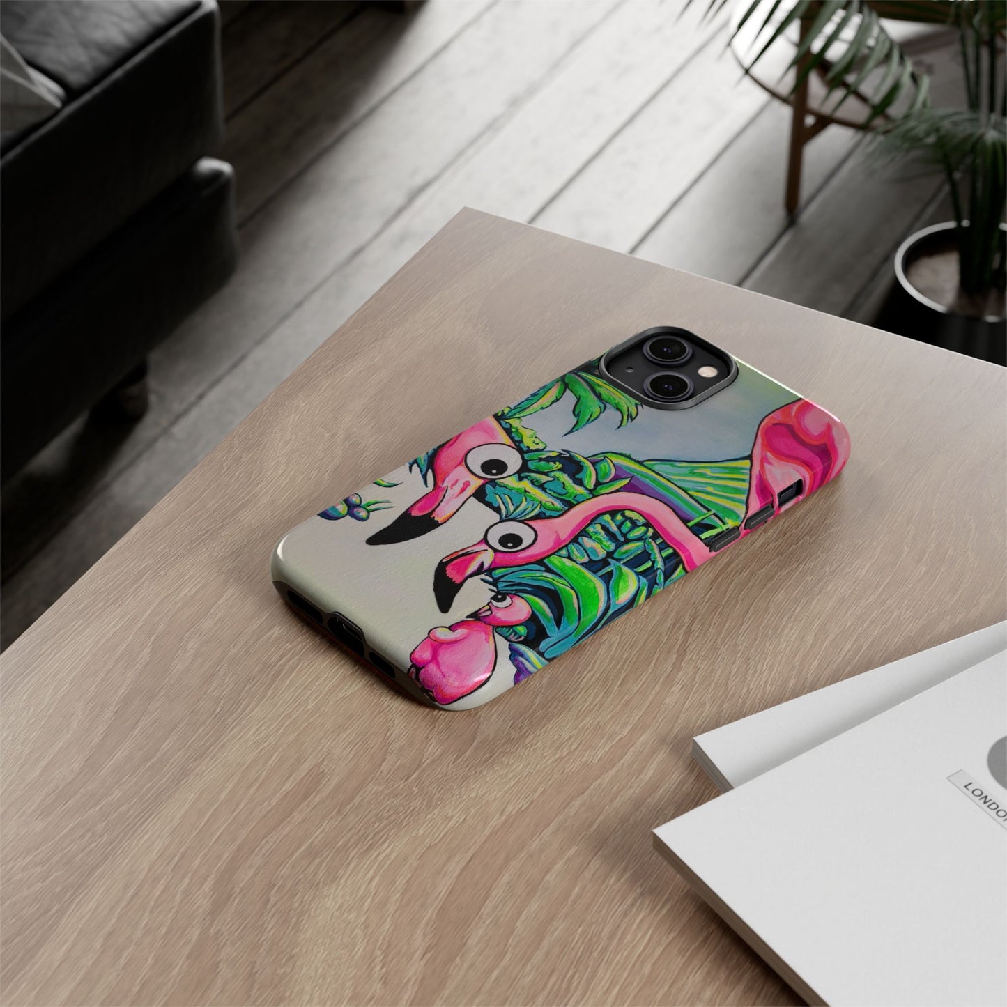 Cyclops Flamingo Family Tough Phone Case