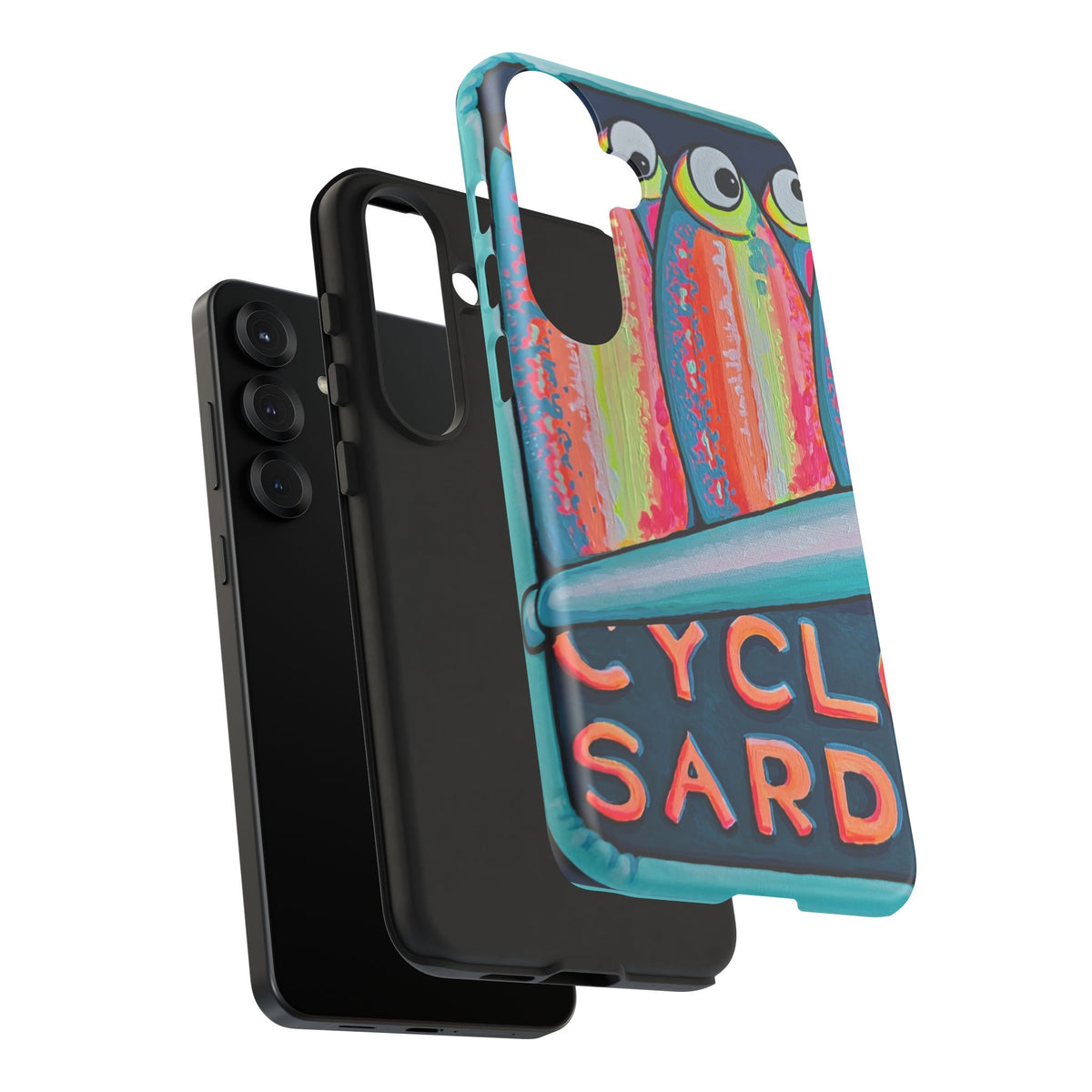Neon Sardines Tough Phone Case