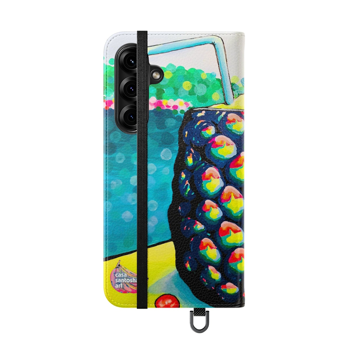 Neon Piña Colada Flip Phone Case – Wallet Cover with Card Slots