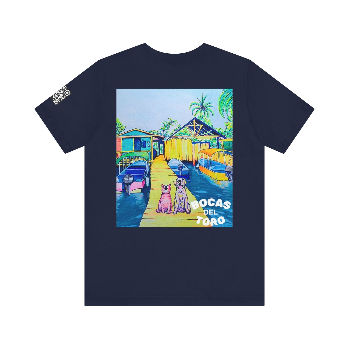 Unisex Cyclops Cat And Dog in Bocas Tee