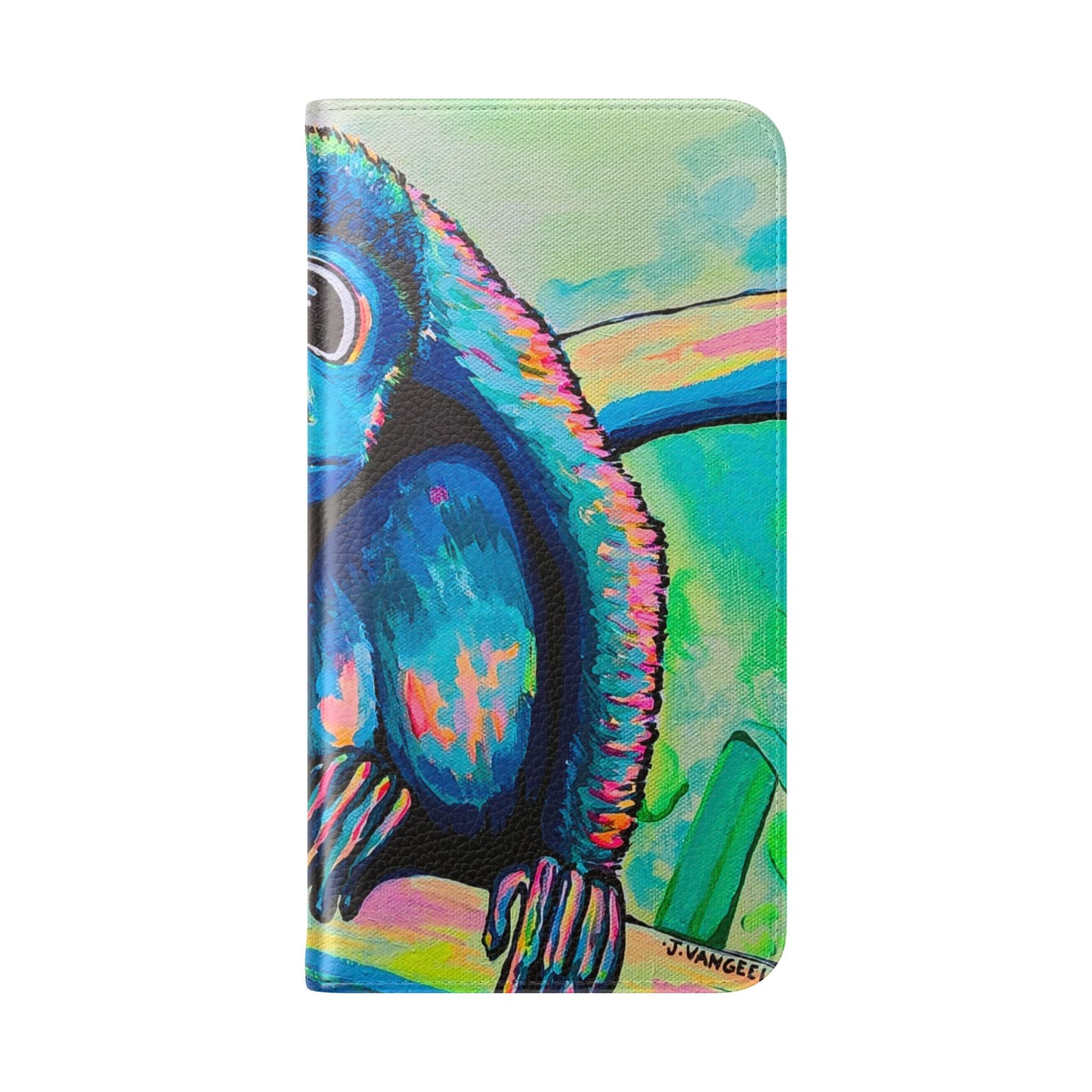 Cyclops Monkey Flip Phone Case – Wallet Cover with Card Slots