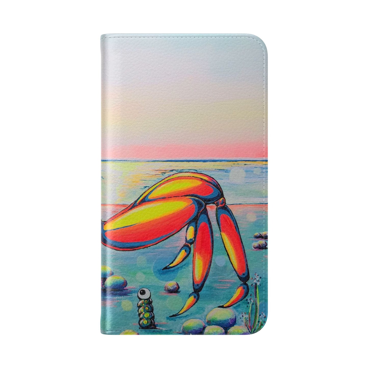 Cyclops Crab Flip Phone Case – Wallet Cover with Card Slots