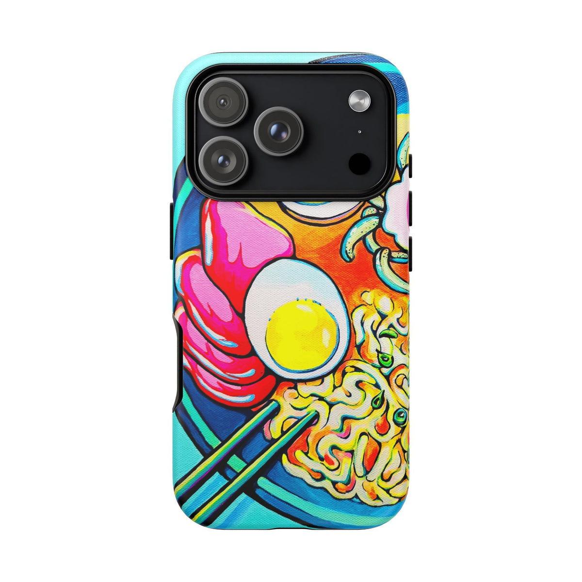 Coque de téléphone résistante Neon Ramen
