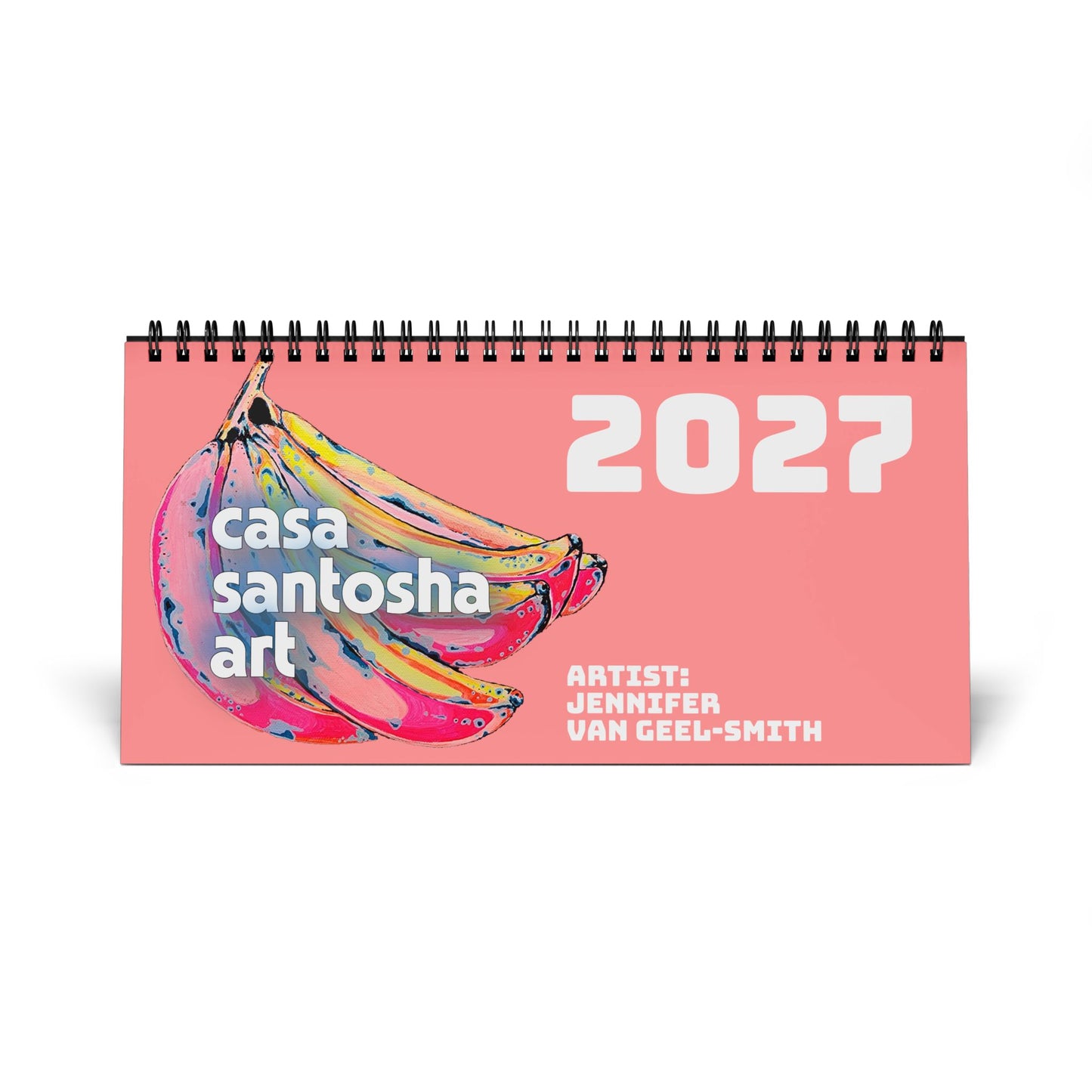 Vibrant Art Desktop Calendar 2027