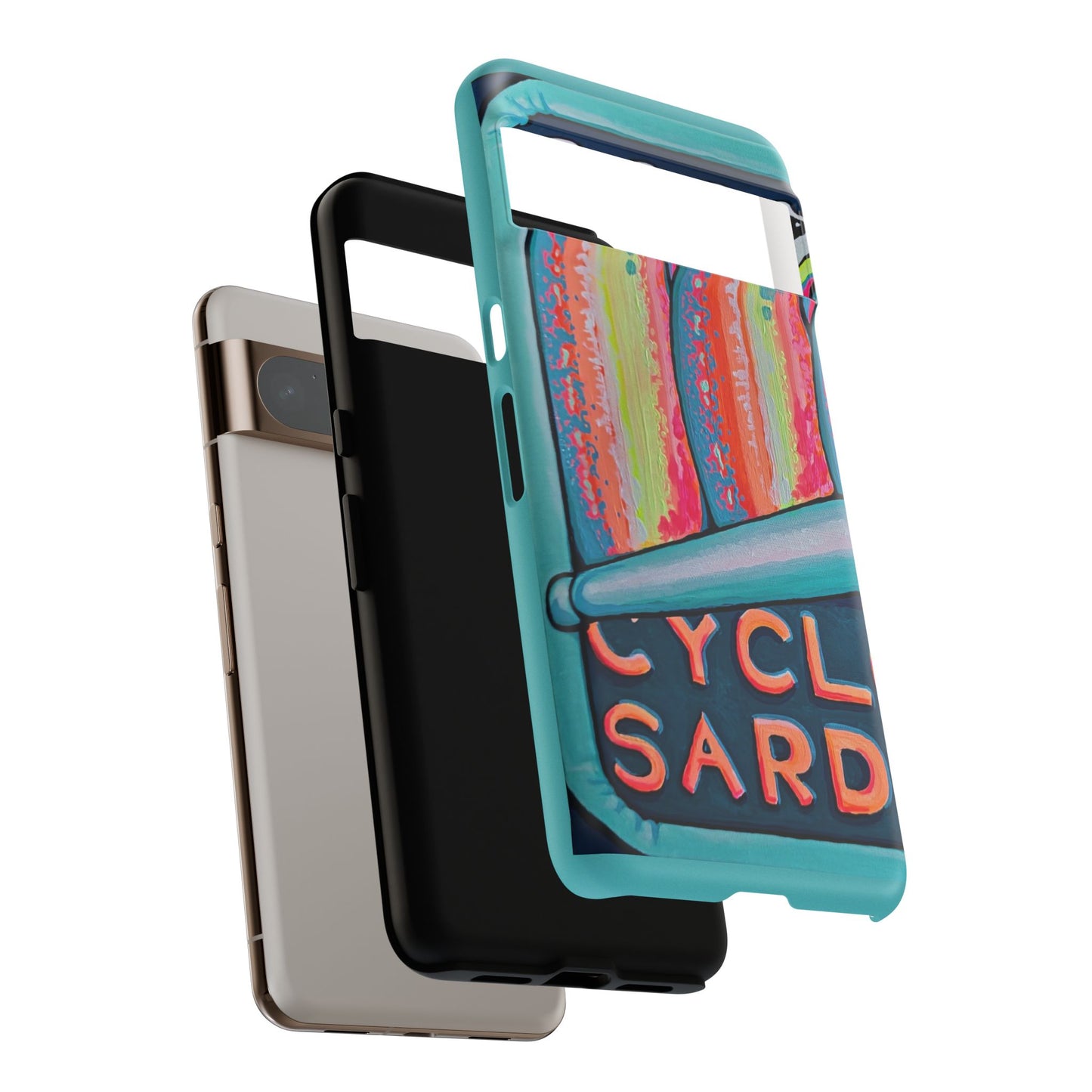 Neon Sardines Tough Phone Case