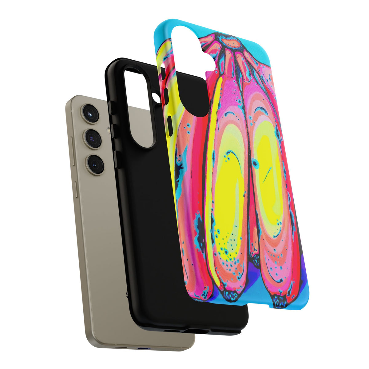 Neon Fat Bananas Tough Phone Case