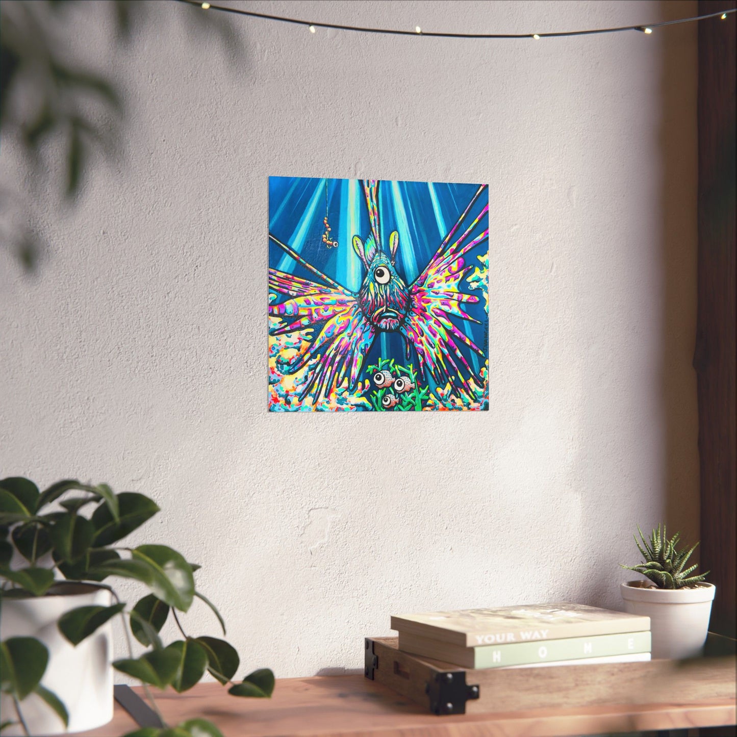 Cyclops Lionfish Giclée Art Poster