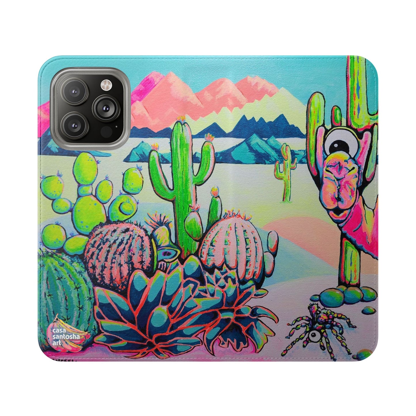 Cyclops Camel Flip Phone Case – Wallet Cover with Card Slots