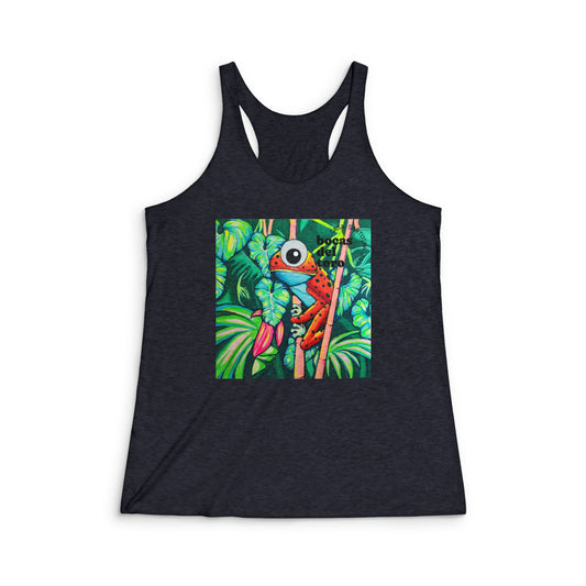 Women's Cyclops Red Frog Graphic Racerback Tank