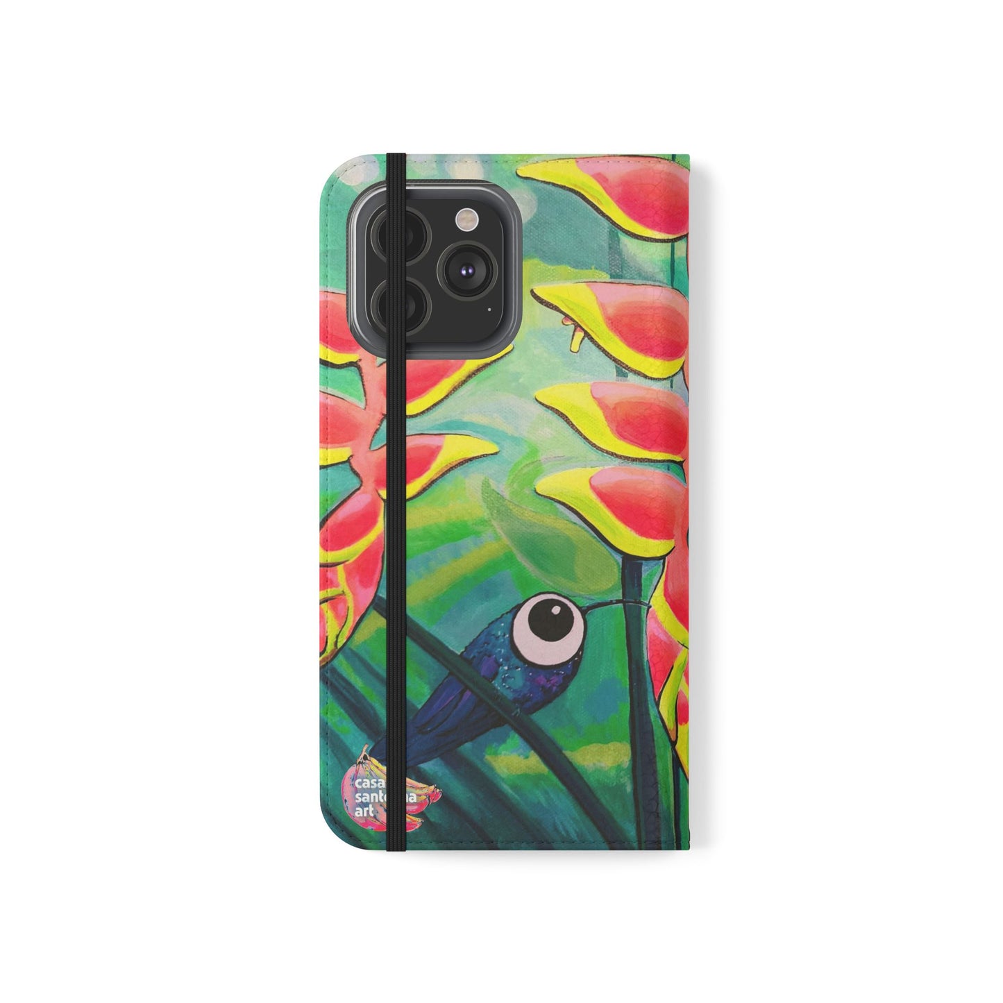 Cyclops Hummingbirds Flip Phone Case – Wallet Cover with Card Slots