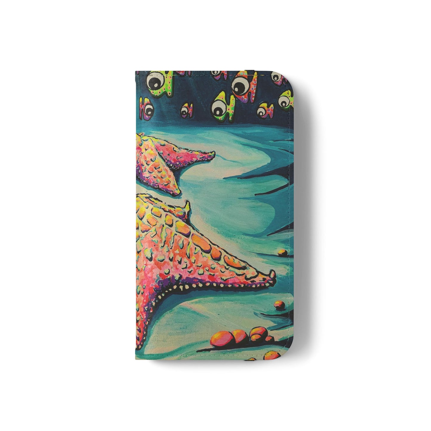 Cyclops Starfish Flip Phone Case – Wallet Cover with Card Slots